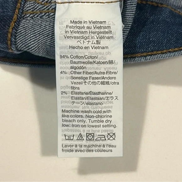 Madewell High Rise Skinny Button Fly Jeans 28